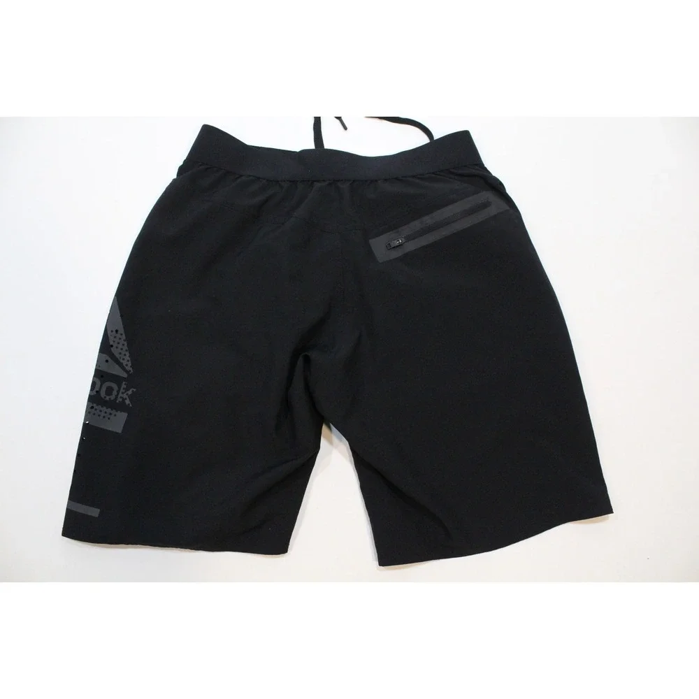 Reebok Men's SpeedWick Black‎ Board Shorts Size Small Perforated Thigh area